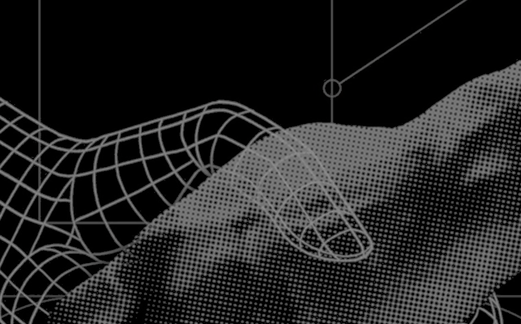 Abstract robotics wireframe mesh